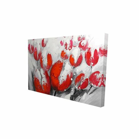 FONDO 20 x 30 in. Red Tulips-Print on Canvas FO2780642